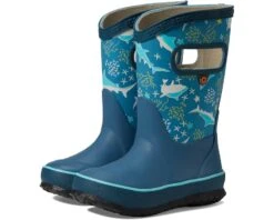 Bogs Kids Rain Boot Shark Coral (Toddler/Little Kid/Big Kid)