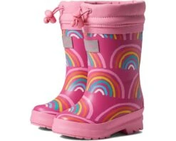 Hatley Kids Rainy Rainbows Sherpa Lined Rain Boots (Toddler/Little Kid/Big Kid)