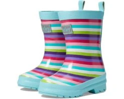 Hatley Kids Magical Stripes Shiny Rain Boots (Toddler/Little Kid/Big Kid)