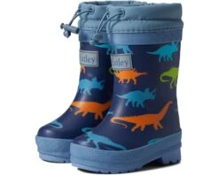 Hatley Kids Dino Silhouettes Sherpa Lined Rain Boots (Toddler/Little Kid/Big Kid)