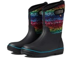 Bogs Kids Classic II Design A Boot - Rainbow Dots (Toddler/Little Kid/Big Kid)